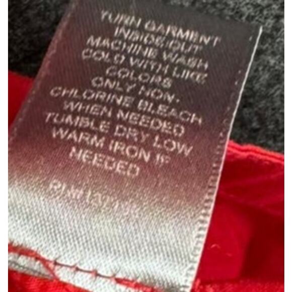 Marled Reunited Clothing Large Red Blouse Cotton Polyester Spandex - Picture 6 of 8